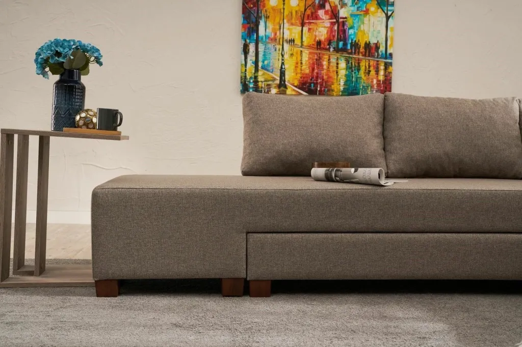 Kënd-sofë krevate Atelier del Sofa, Aly Arzilla, kënd i majtë, ngjyrë kafe - 2