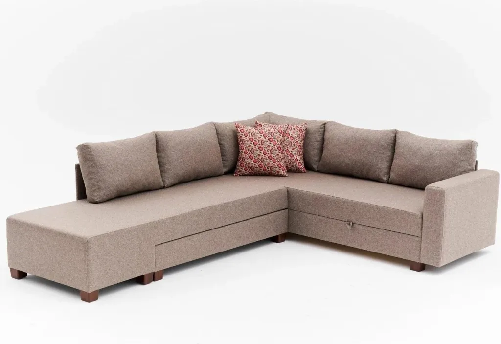 Kënd-sofë krevate Atelier del Sofa, Aly Arzilla, kënd i majtë, ngjyrë kafe - 7
