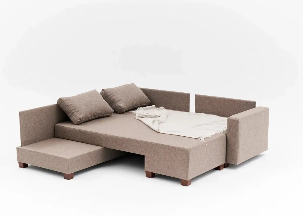 Kënd-sofë krevate Atelier del Sofa, Aly Arzilla, kënd i majtë, ngjyrë kafe - 8