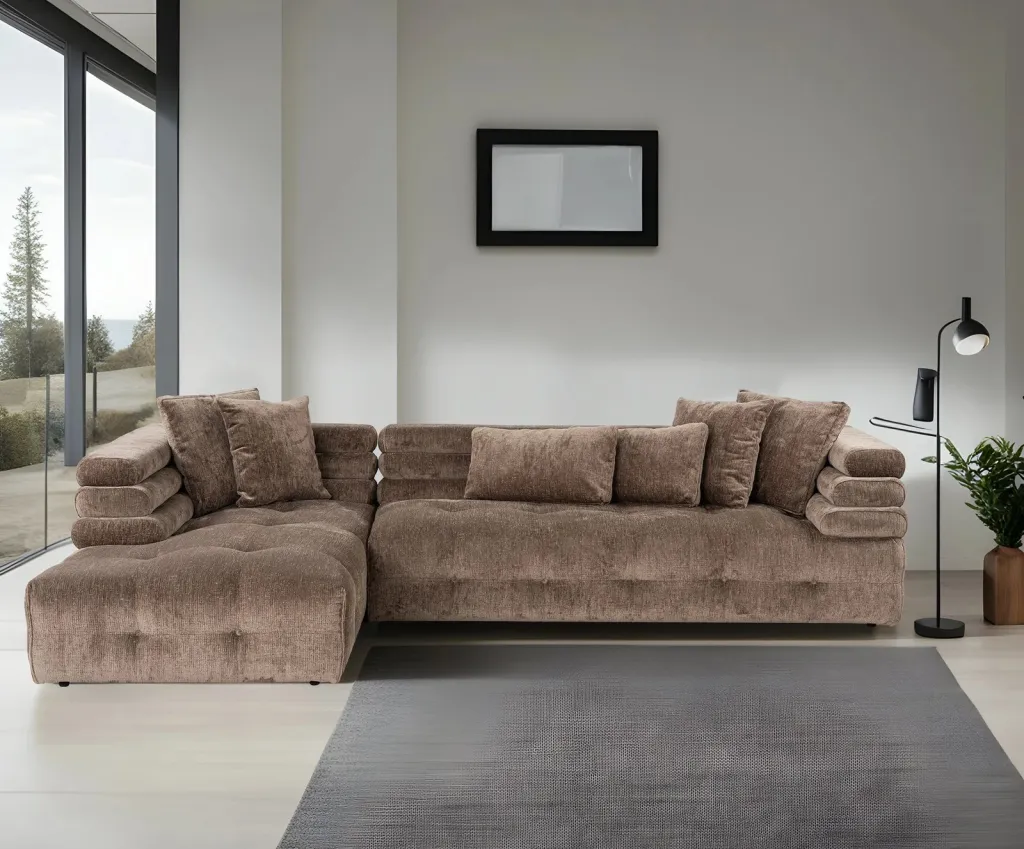 Kënd-sofë Boston, kënd majtas, gri, Atelier del Sofa (Chl-2R) - 2