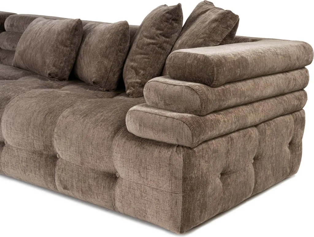 Kënd-sofë Boston, kënd majtas, gri, Atelier del Sofa (Chl-2R) - 12