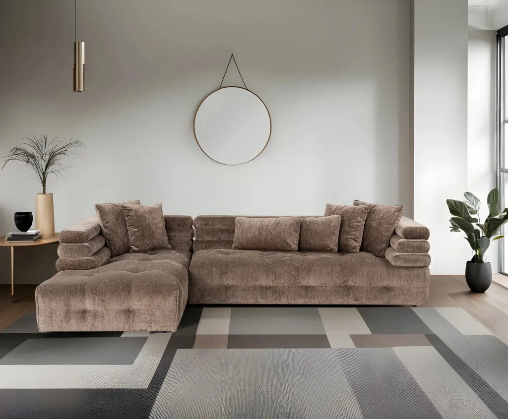 Kënd-sofë Boston, kënd majtas, gri, Atelier del Sofa (Chl-2R) - 3