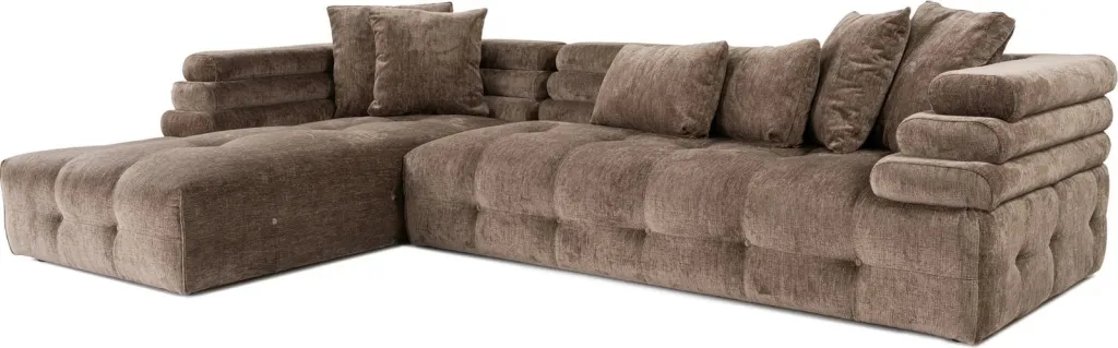 Kënd-sofë Boston, kënd majtas, gri, Atelier del Sofa (Chl-2R) - 5