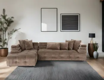 Kënd-sofë Boston, kënd majtas, gri, Atelier del Sofa (Chl-2R)