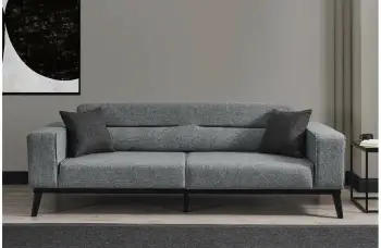 Divan-krevat treshe, ngjyrë gri e çelët, Atelier del Sofa, Bali 3 Seater