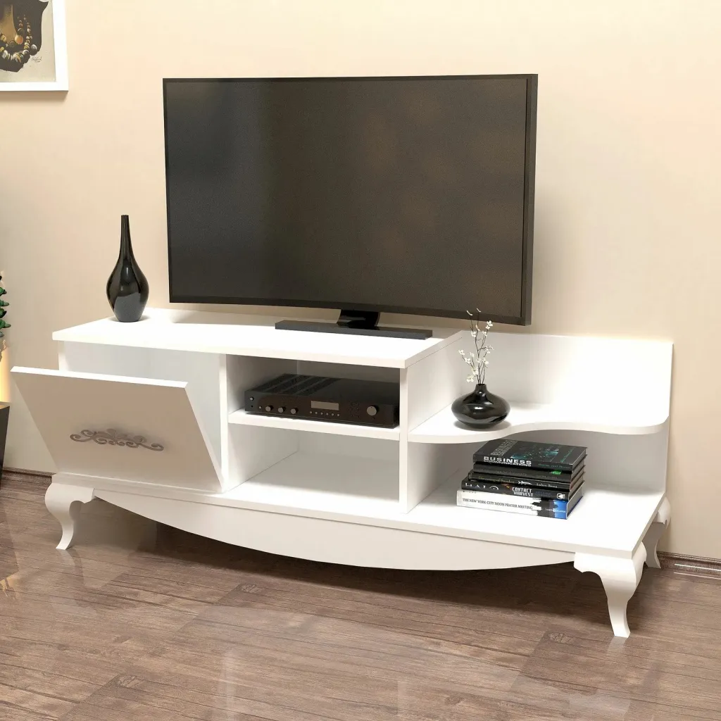 Komodë TV Hanah Home, Sultan, e bardhë - 3