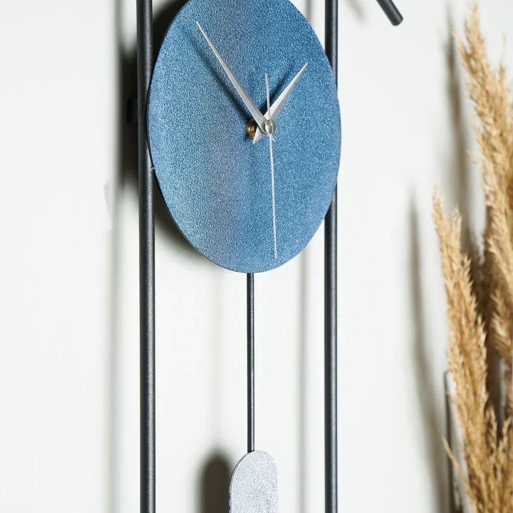 Orë muri dekorative metalike Wallity, Ken, blu-gri - 2