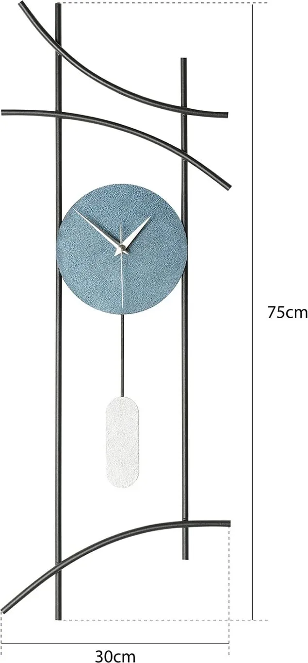 Orë muri dekorative metalike Wallity, Ken, blu-gri - 4