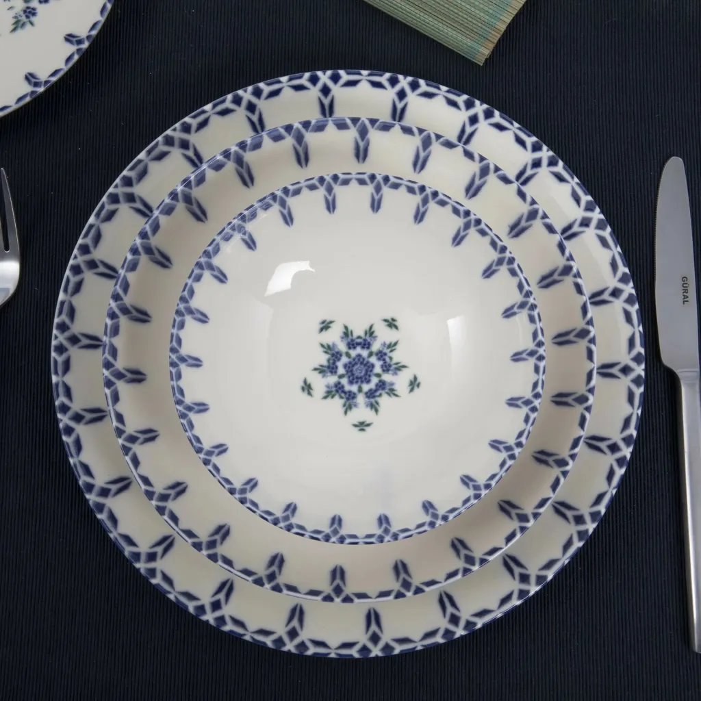 Set enësh për drekë (24 copë), Hermia, GBSATN24Y4R1654 - 2