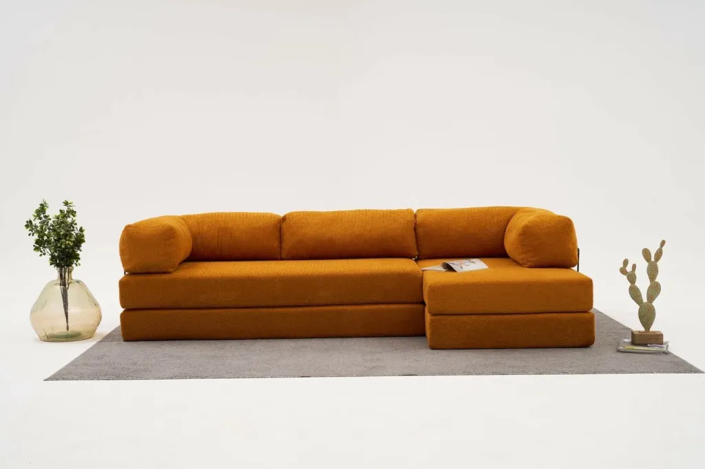Këndsofa Atelier del Sofa, Comfort, portokalli - 1