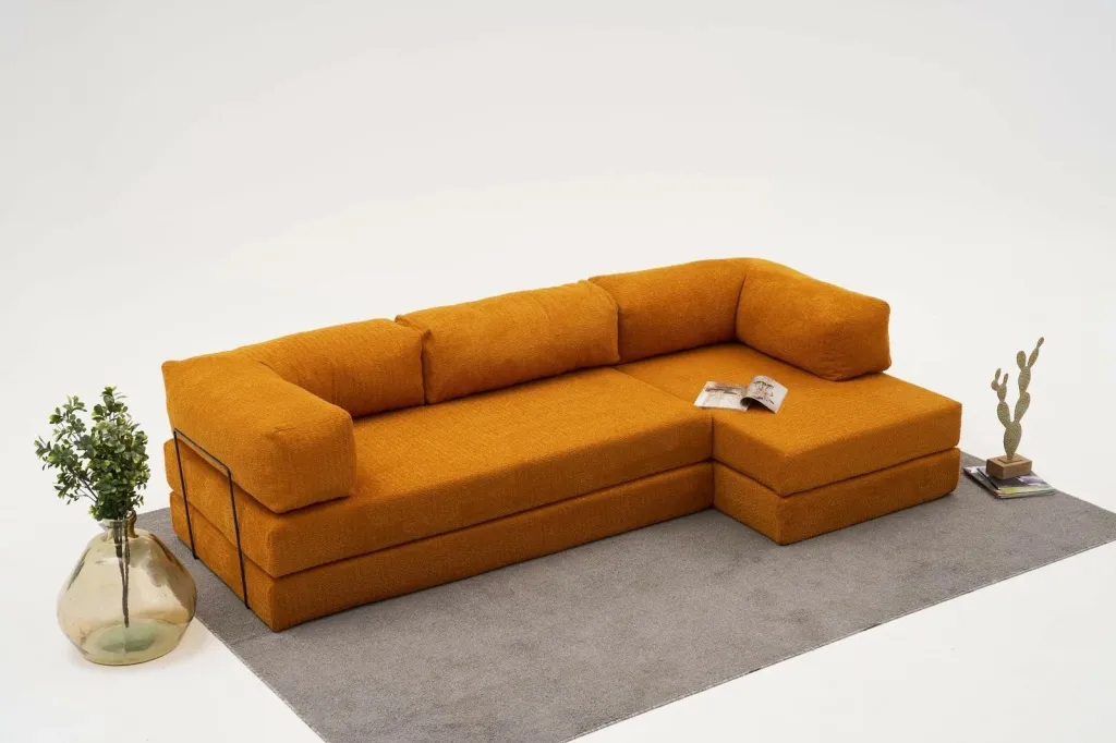 Këndsofa Atelier del Sofa, Comfort, portokalli - 2