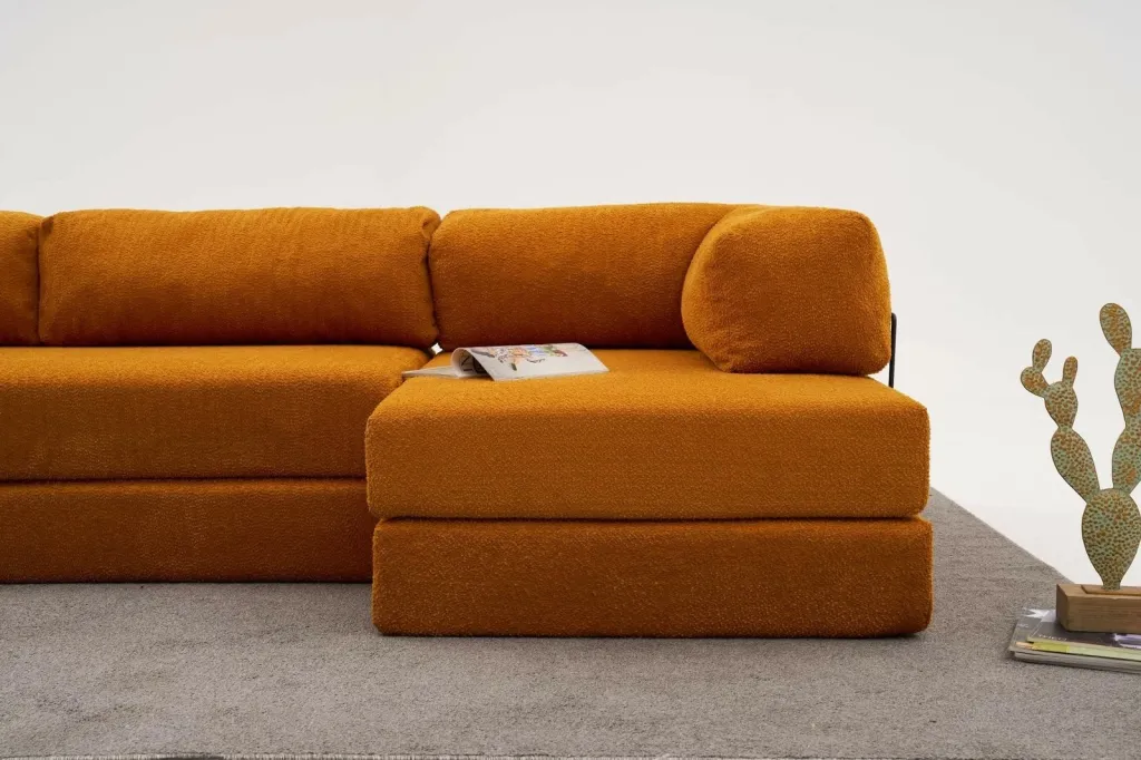 Këndsofa Atelier del Sofa, Comfort, portokalli - 3