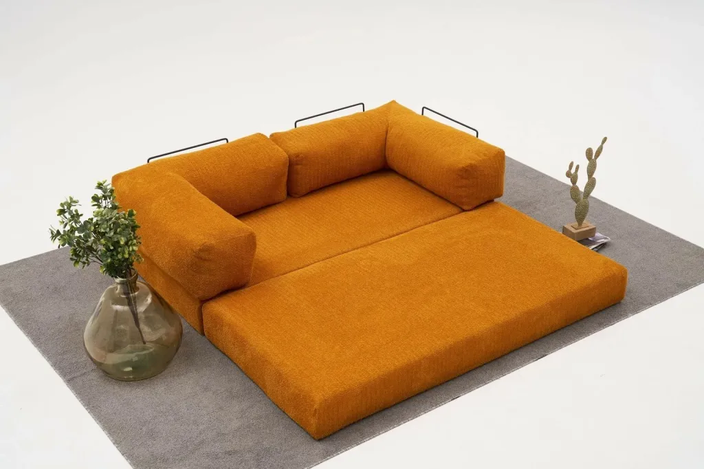 Këndsofa Atelier del Sofa, Comfort, portokalli - 4