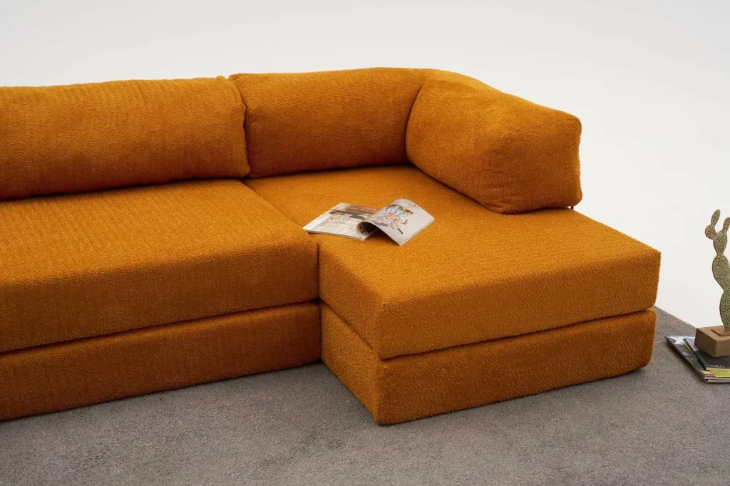 Këndsofa Atelier del Sofa, Comfort, portokalli - 6