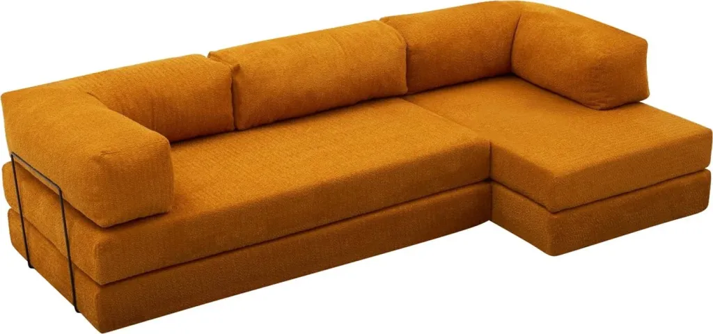 Këndsofa Atelier del Sofa, Comfort, portokalli - 10