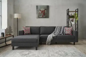 Këndare Atelier del Sofa, Kale Linen, kënd i majtë, anthracite