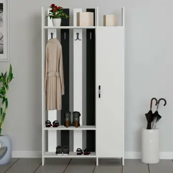 Stendë për korridor Hanah Home, e bardhë, antracit