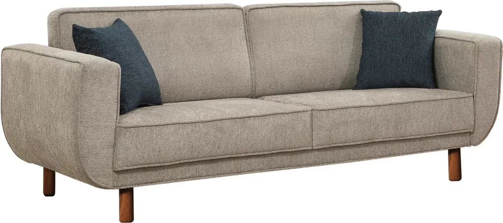 Set divan-krevat Atelier del Sofa, Lorus, ngjyrë arre, gri - 5