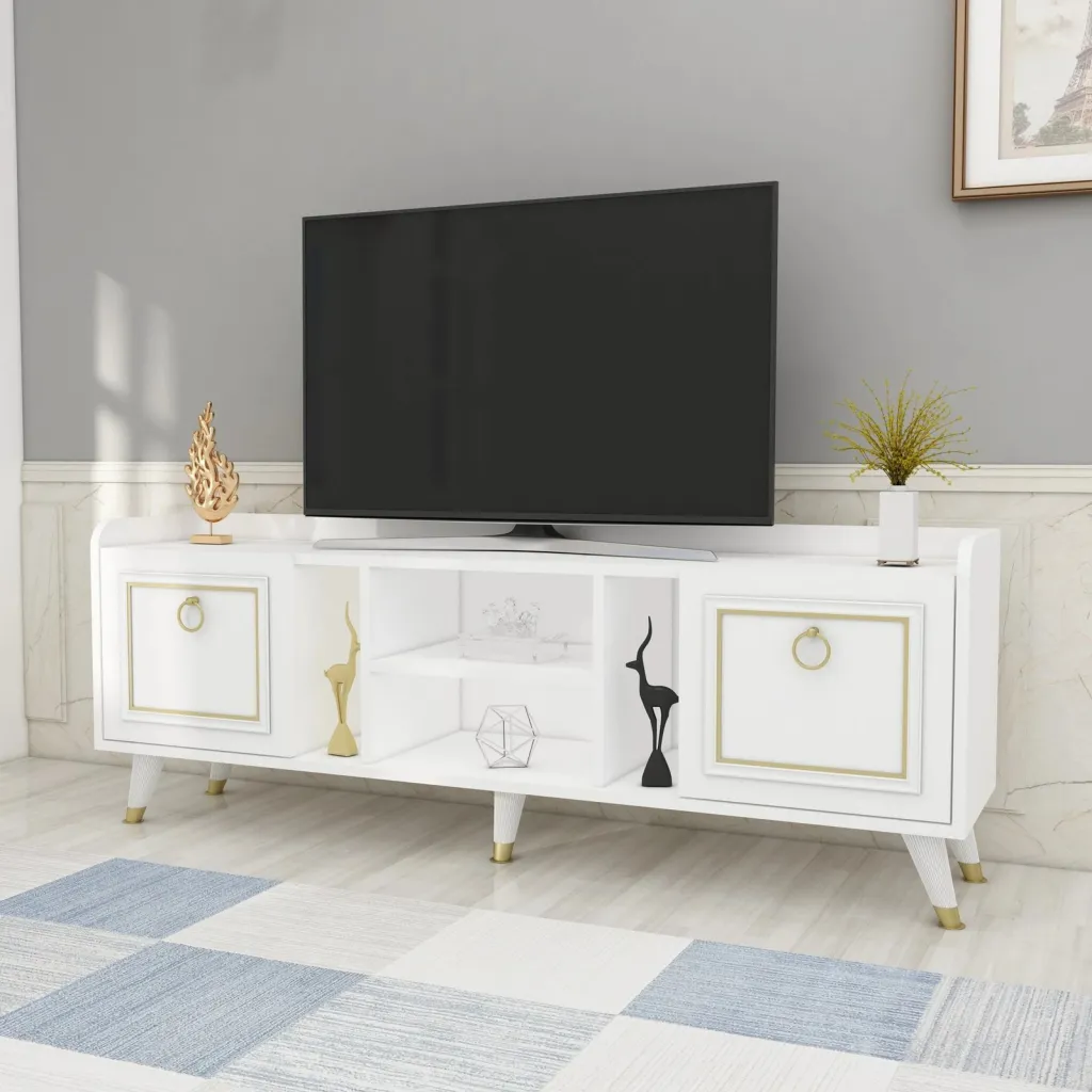 Njësi TV Ruby, bardhë, artë - 2