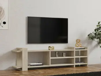 Komodë TV Hanah Home, Zeyna, ngjyrë travertin