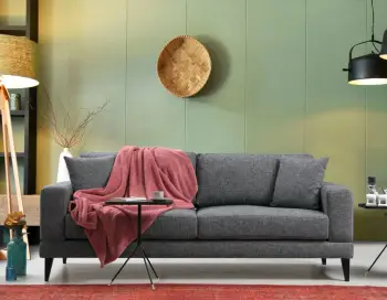 Divan-krevat treshe, ngjyrë gri e errët, Atelier del Sofa Nordic