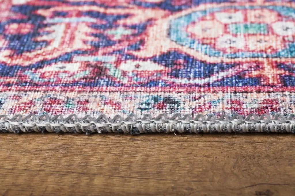 Qilim (230 x 330) Conceptum Hypnose, Blues Chenille - e kuqe e errët AL 352 - 6