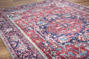 Qilim (230 x 330) Conceptum Hypnose, Blues Chenille - e kuqe e errët AL 352