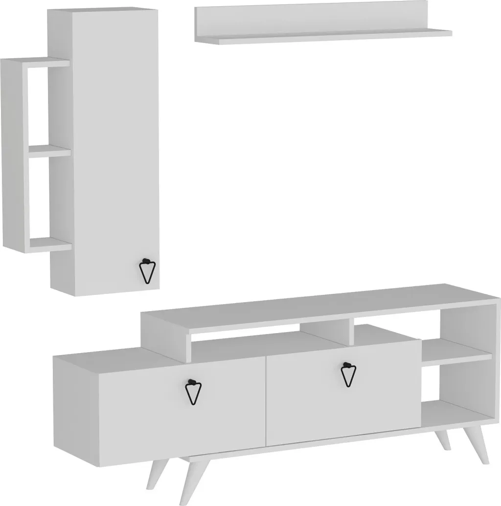 Komodë TV Hanah Home, Clara, e bardhë - 4