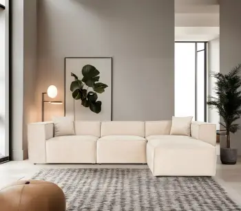Këndare Lora, krem, Atelier del Sofa (L1-O1-1R-POUFFE)