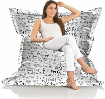 Qese gjigante për ulje, për kopsht, Atelier del Sofa, e bardhë me formula
