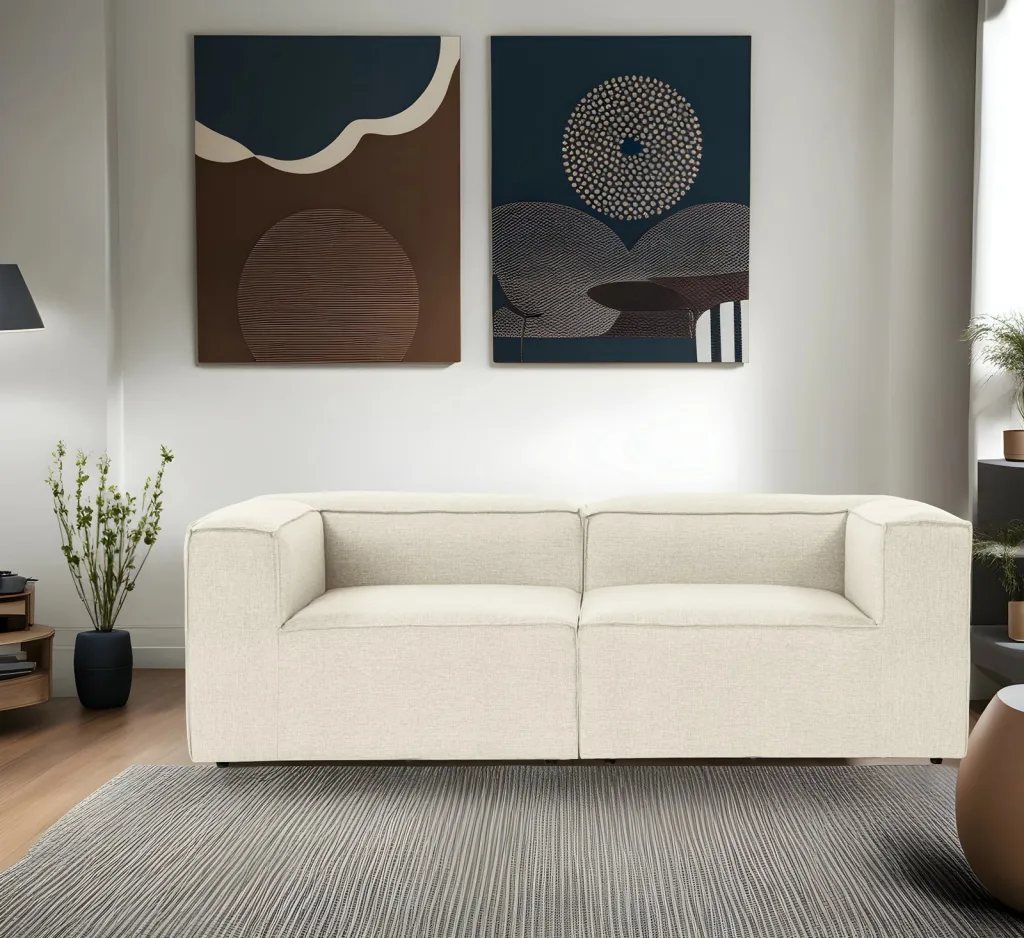 Divan dy ulëshe Atelier del Sofa, Fora 2, ngjyrë ecru - 3