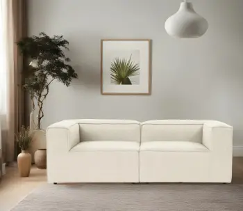 Divan dy ulëshe Atelier del Sofa, Fora 2, ngjyrë ecru