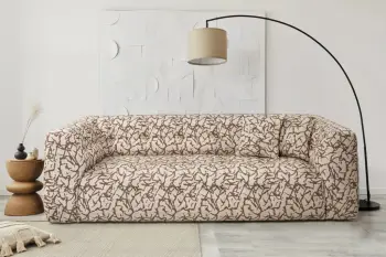Divan treshe Atelier del Sofa, Cady, ngjyrë tan