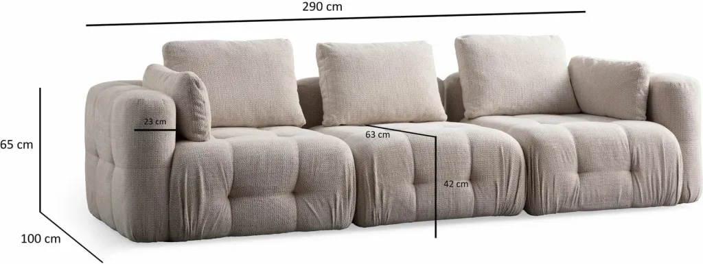 Divan treshe Amaris, bezhë - 13