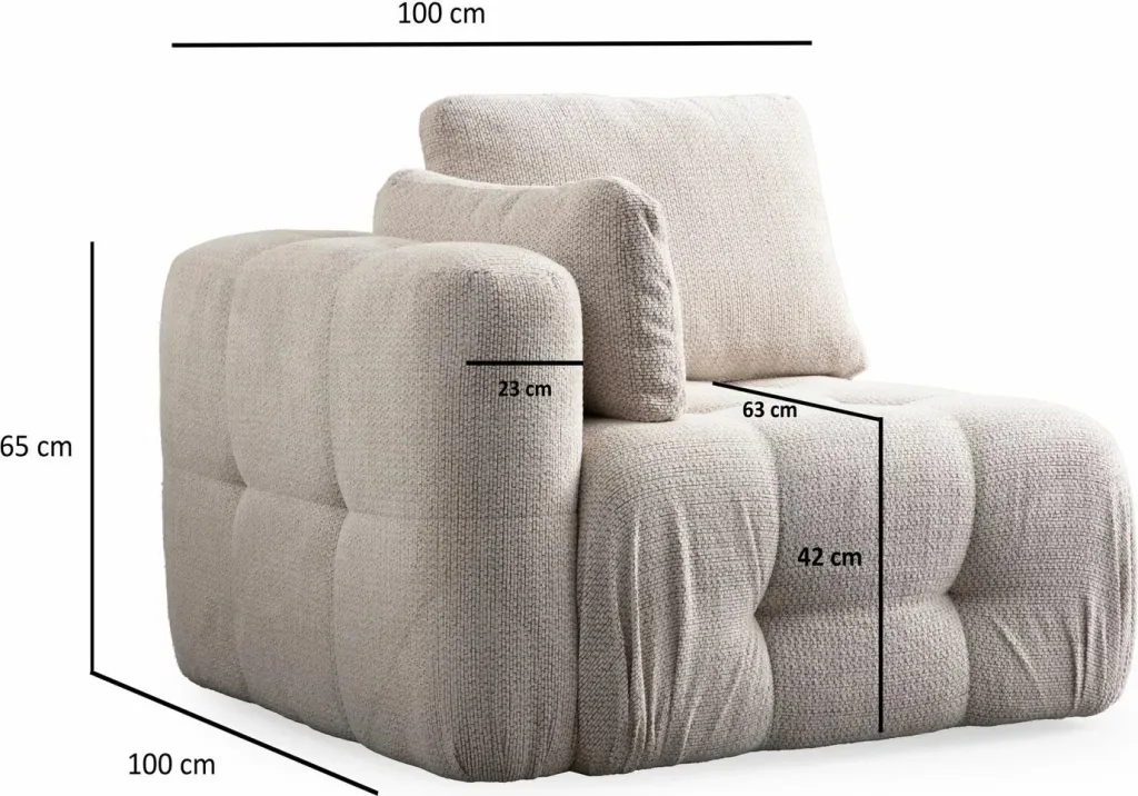 Divan treshe Amaris, bezhë - 10