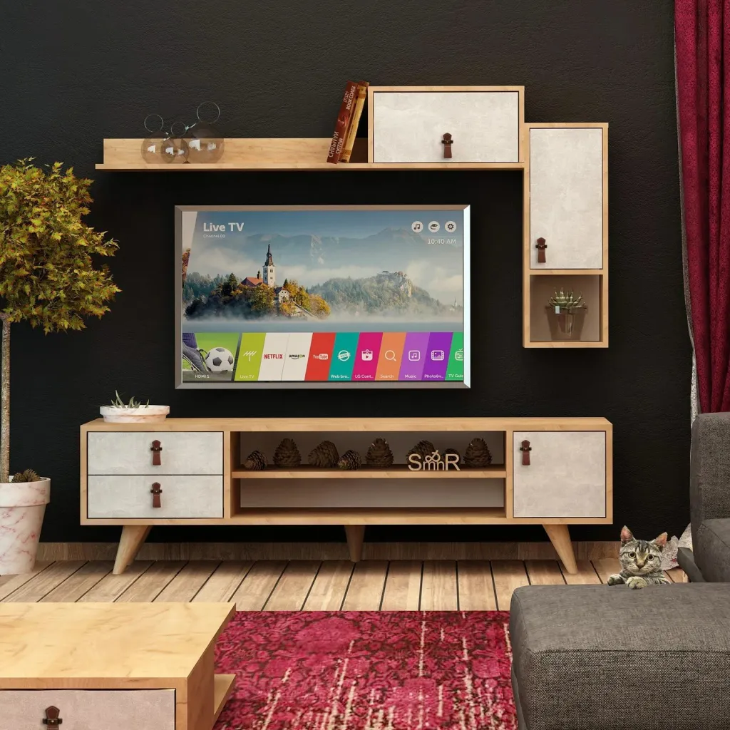 Njësi TV Eleva, lis, bardhë - 1