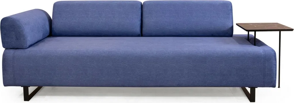 Divan-krevat treshe Infinity me tavolinë anësore, ngjyrë kaltër - 4