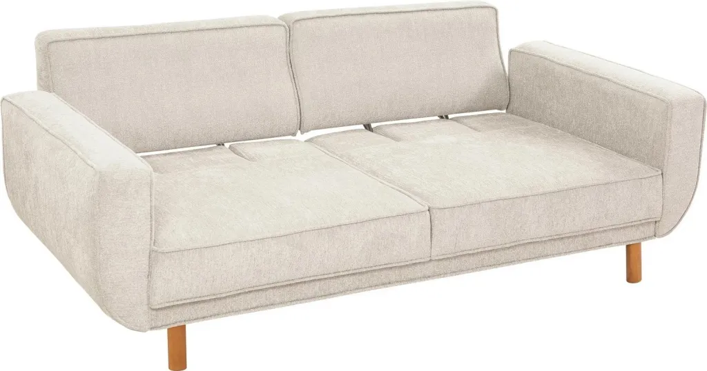 Set divani me krevat Atelier del Sofa, Lorus, ngjyrë lisi dhe krem - 7