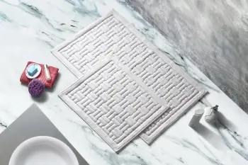 Set tapetash për banjo, pambuk, krem, 2 copë, Mijölnir, 000010