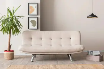 Krevat-sofë 3 vende, Atelier del Sofa, Misa Small Sofabed v3, krem