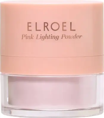 Pudër ndriçuese për femra Elroel Lighting Powder Shimmering Powder Pink, 7.7g