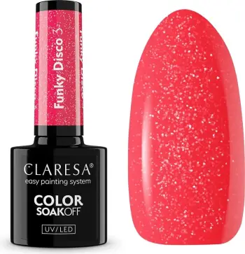 Llak për thonj për femra Claresa Funky Disco Hybrid 3.5g