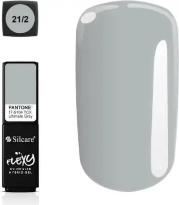 Llak për thonj Silcare Flexy Hybrid Gel Pantone 21/2 Ultimate Gray 4.5g