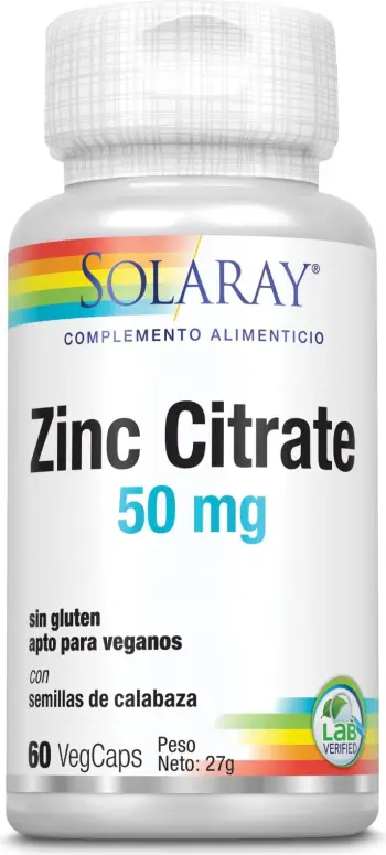 Supplement ushqimor Solaray Zinc Citrato 50mg unisex 60 kapsula