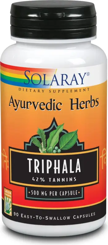 Suplement ushqimor Solaray Triphala 500mg unisex 90 kapsula