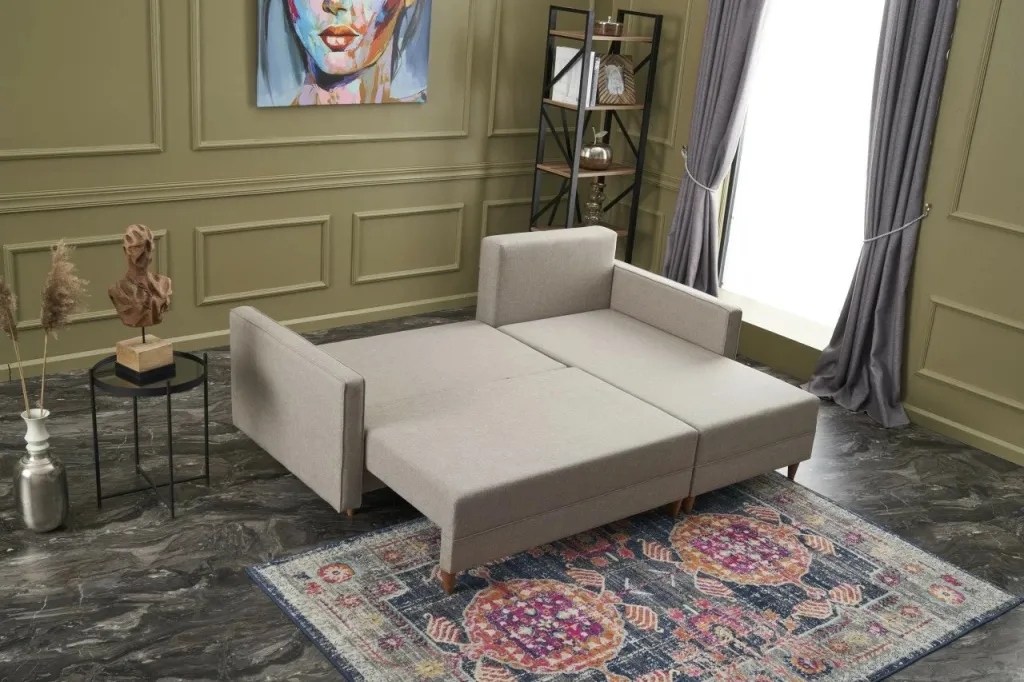Kënd divan-krevat Aydam, ngjyrë krem, Atelier del Sofa - 4