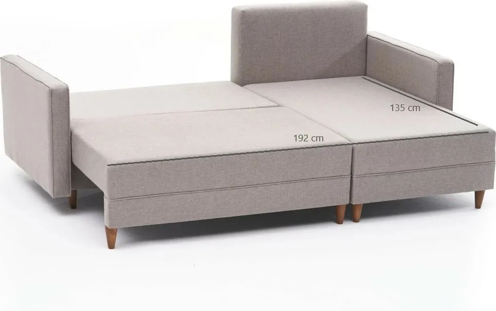 Kënd divan-krevat Aydam, ngjyrë krem, Atelier del Sofa - 8