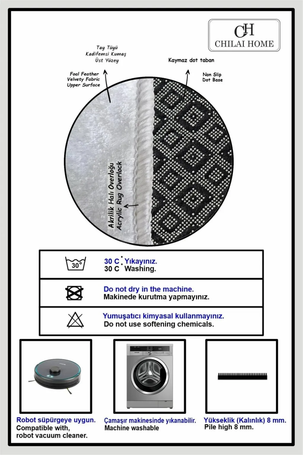 Set tapetash për banjo (3 copë), Mijölnir, Wale, e zezë - 2