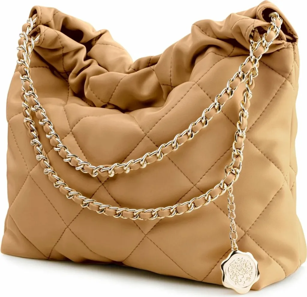 Çantë shpine për supe, ngjyrë camel, Vince Camuto, Milan - 2