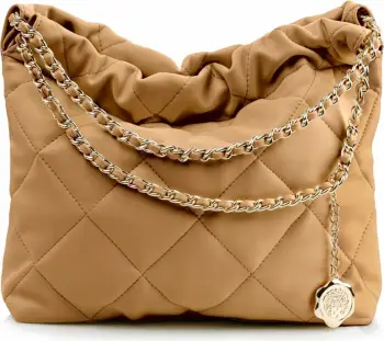 Çantë shpine për supe, ngjyrë camel, Vince Camuto, Milan